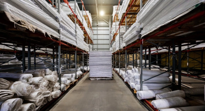 Textile en stockage RFID