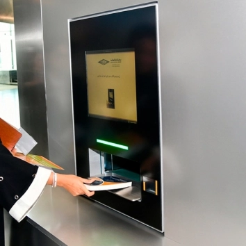 Rückgabe von Büchern in RFID-Bibliotheken