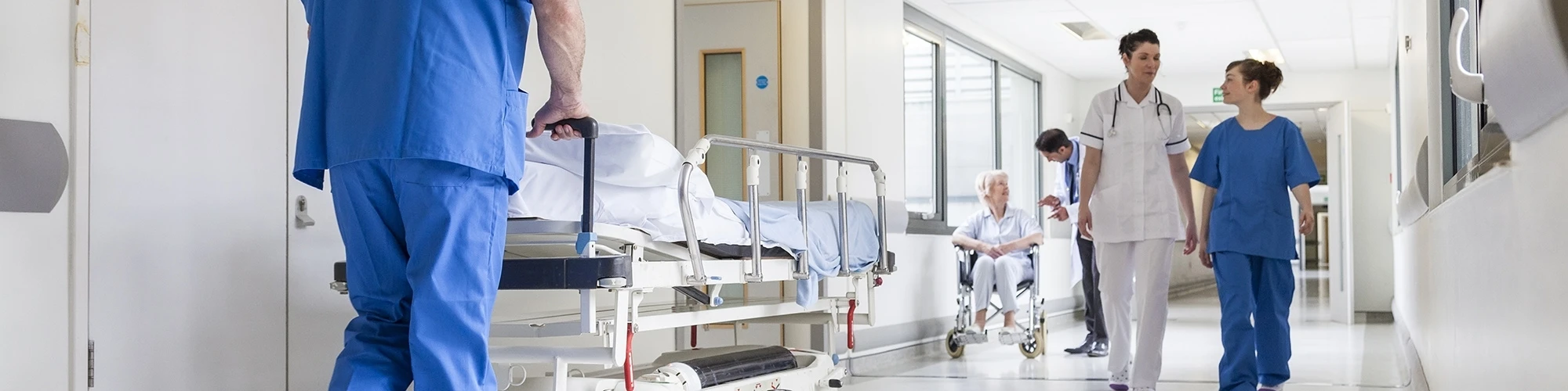 Krankenhäuser mit RFID-Banner