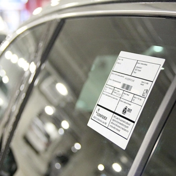 Confidex Car Distribution Label
