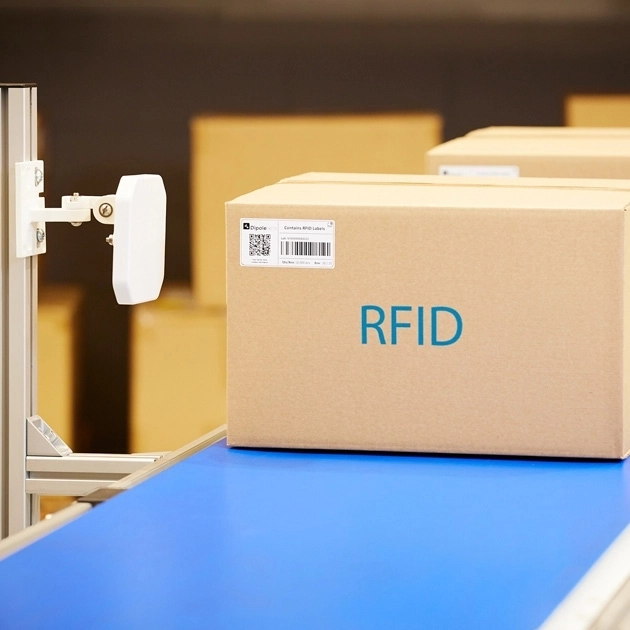 Goods reception with rfid data suite software 