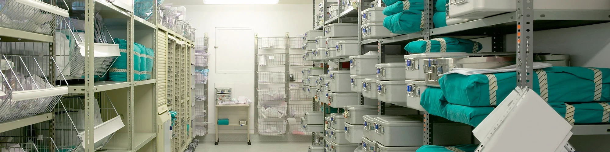 hospital warehouse with RFID