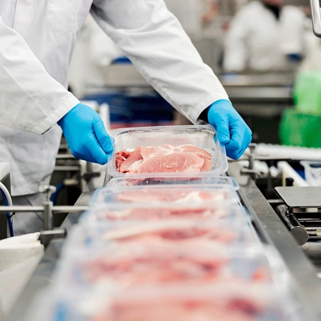 meat packaging with RFID